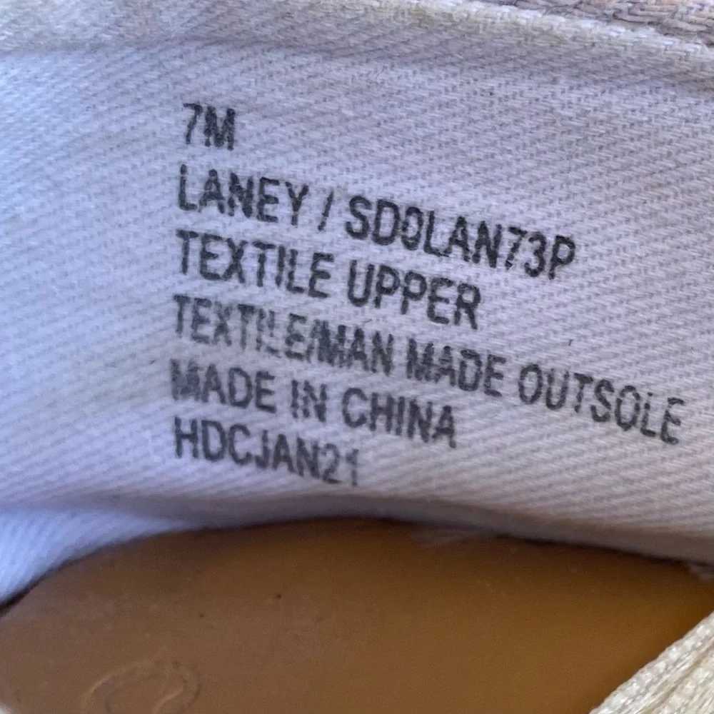 Splendid Laney Pastel Tie Dye Canvas Platform Espadrille Shoes Size 7